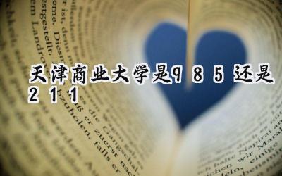 天津商业大学是985还是211