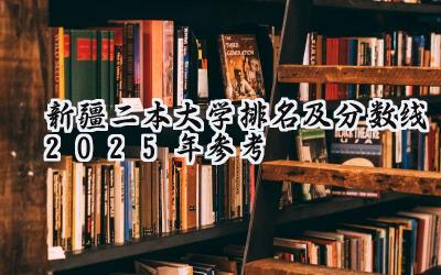 新疆二本大学排名及分数线（2025年参考）