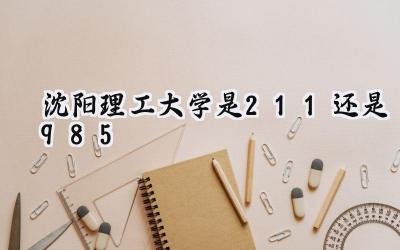 沈阳理工大学是211还是985