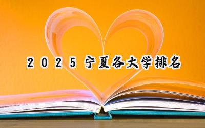 2025宁夏各大学排名