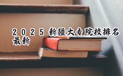 2025新疆大专院校排名最新