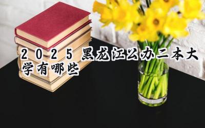 2025黑龙江公办二本大学有哪些