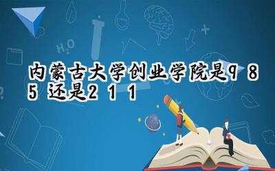 内蒙古大学创业学院是985还是211