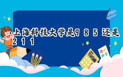 上海科技大学是985还是211