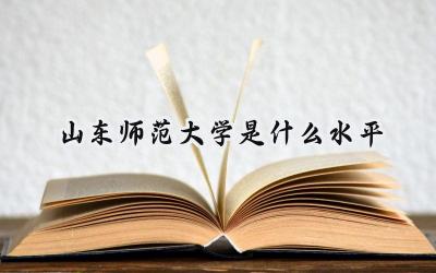 山东师范大学是什么水平