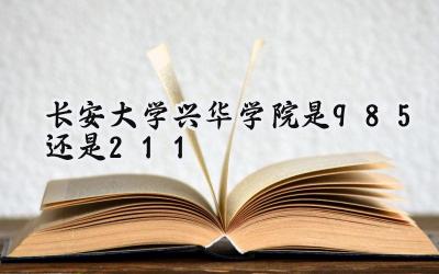 长安大学兴华学院是985还是211