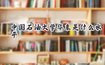 中国石油大学(华东)是什么水平