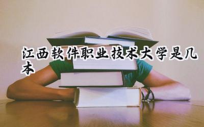 江西软件职业技术大学是几本