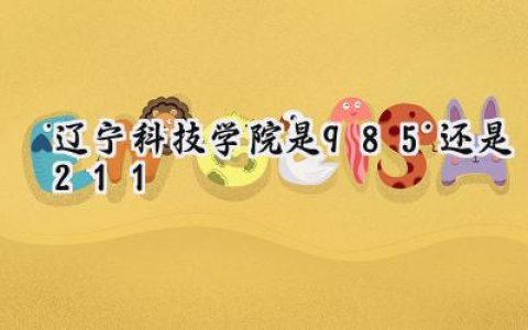 辽宁科技学院是985还是211