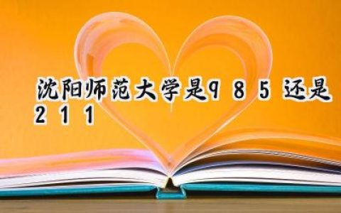 沈阳师范大学是985还是211