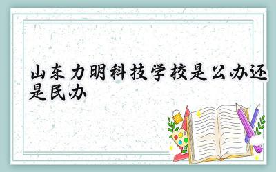 山东力明科技学校是公办还是民办